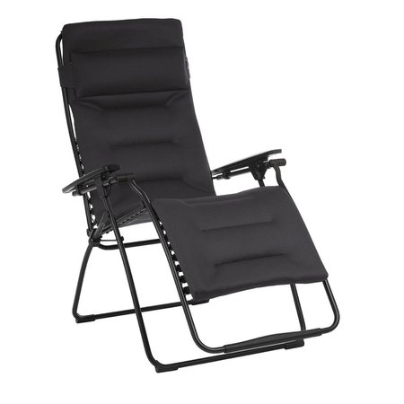 HOME ROOTS Zero Gravity Recliner Black Frame Acier Fabric 320605